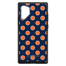 DistinctInk™ OtterBox Symmetry Series Case for Apple iPhone / Samsung Galaxy / Google Pixel - Navy Orange White Polka Dots