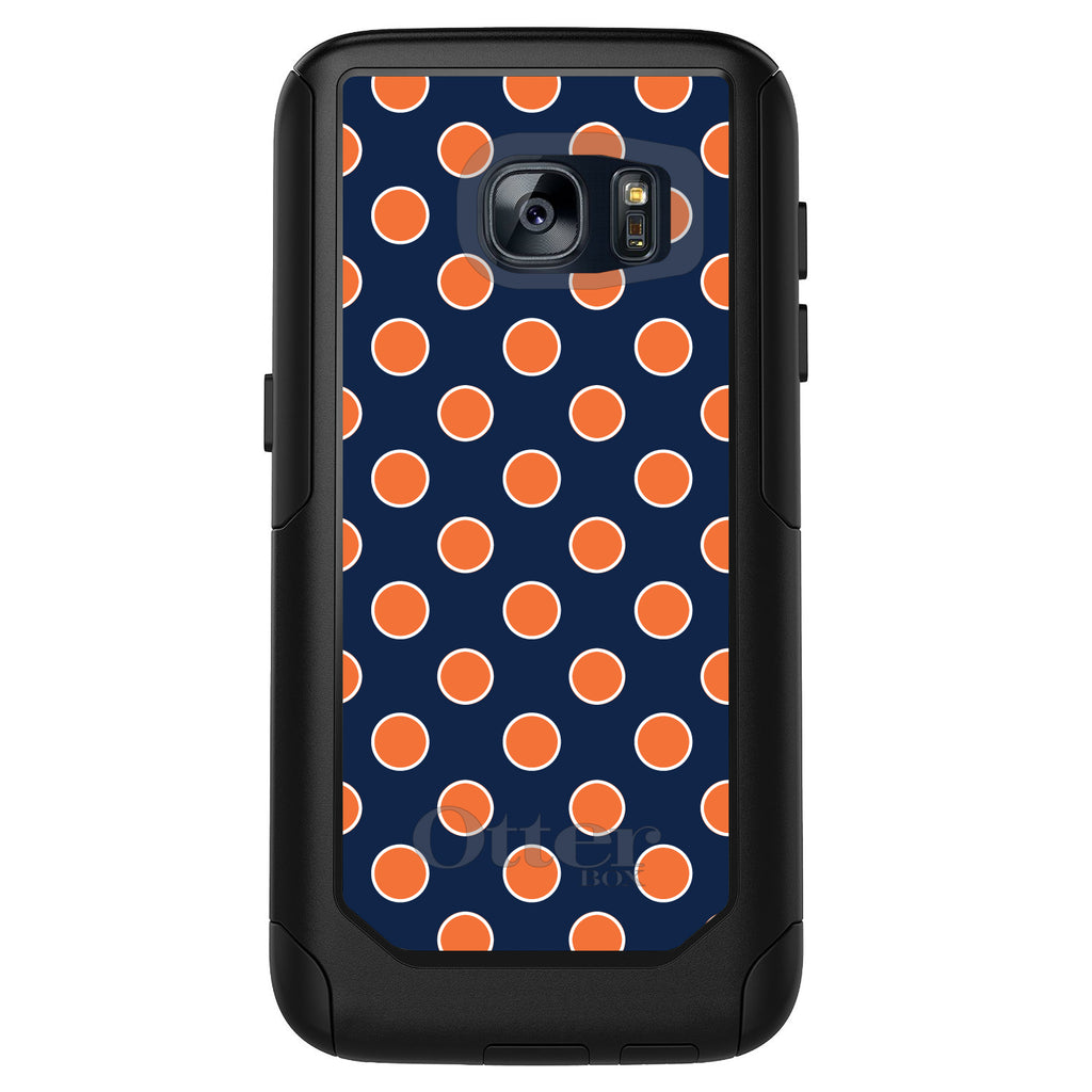 Navy Orange White Polka Dots OtterBox Commuter Case for iPhone & Galaxy, view 11