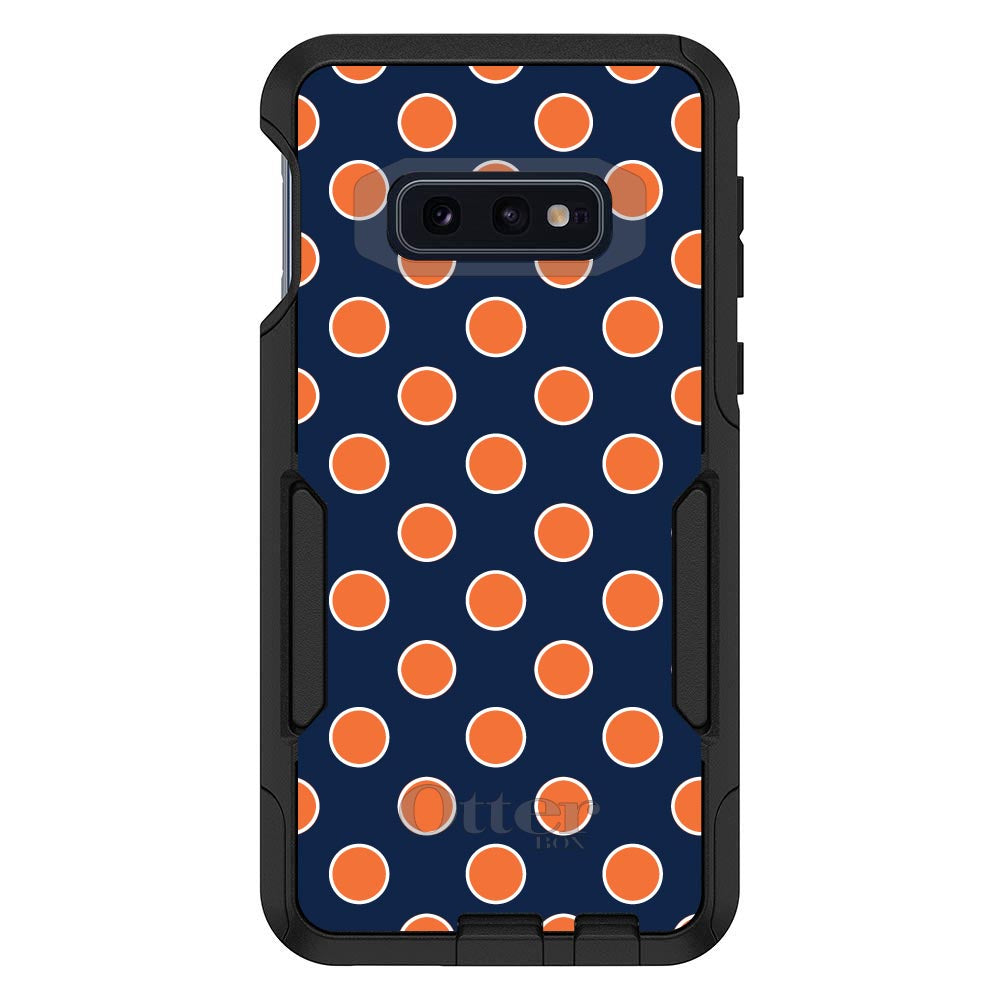 Navy Orange White Polka Dots OtterBox Commuter Case for iPhone & Galaxy, view 8