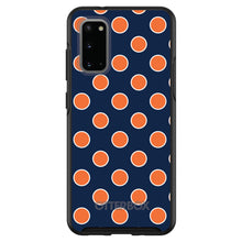 DistinctInk™ OtterBox Symmetry Series Case for Apple iPhone / Samsung Galaxy / Google Pixel - Navy Orange White Polka Dots