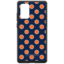 DistinctInk™ OtterBox Symmetry Series Case for Apple iPhone / Samsung Galaxy / Google Pixel - Navy Orange White Polka Dots