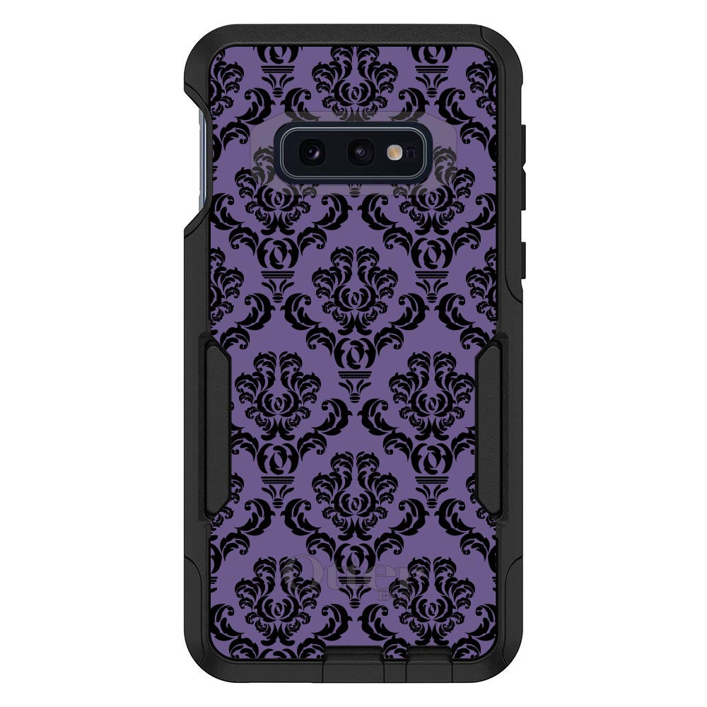 Purple Black Damask Floral OtterBox Commuter Case for iPhone & Galaxy, view 8