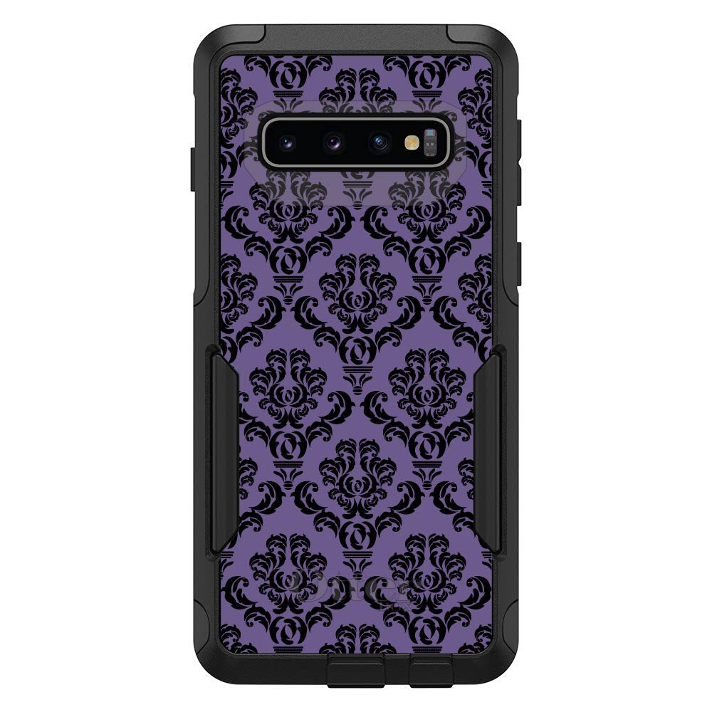 Purple Black Damask Floral OtterBox Commuter Case for iPhone & Galaxy, view 7