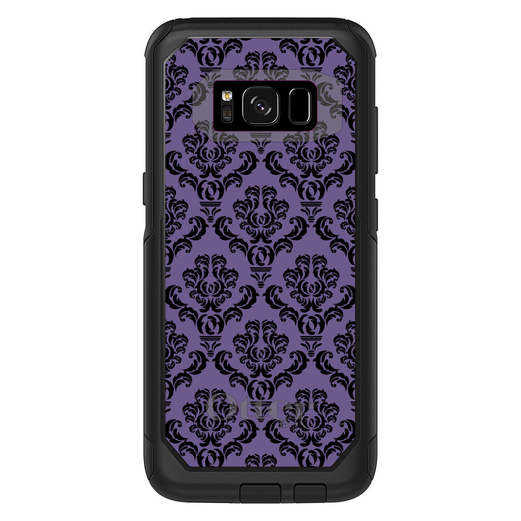 Purple Black Damask Floral OtterBox Commuter Case for iPhone & Galaxy, view 10