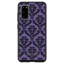 DistinctInk™ OtterBox Symmetry Series Case for Apple iPhone / Samsung Galaxy / Google Pixel - Purple Black Damask Floral