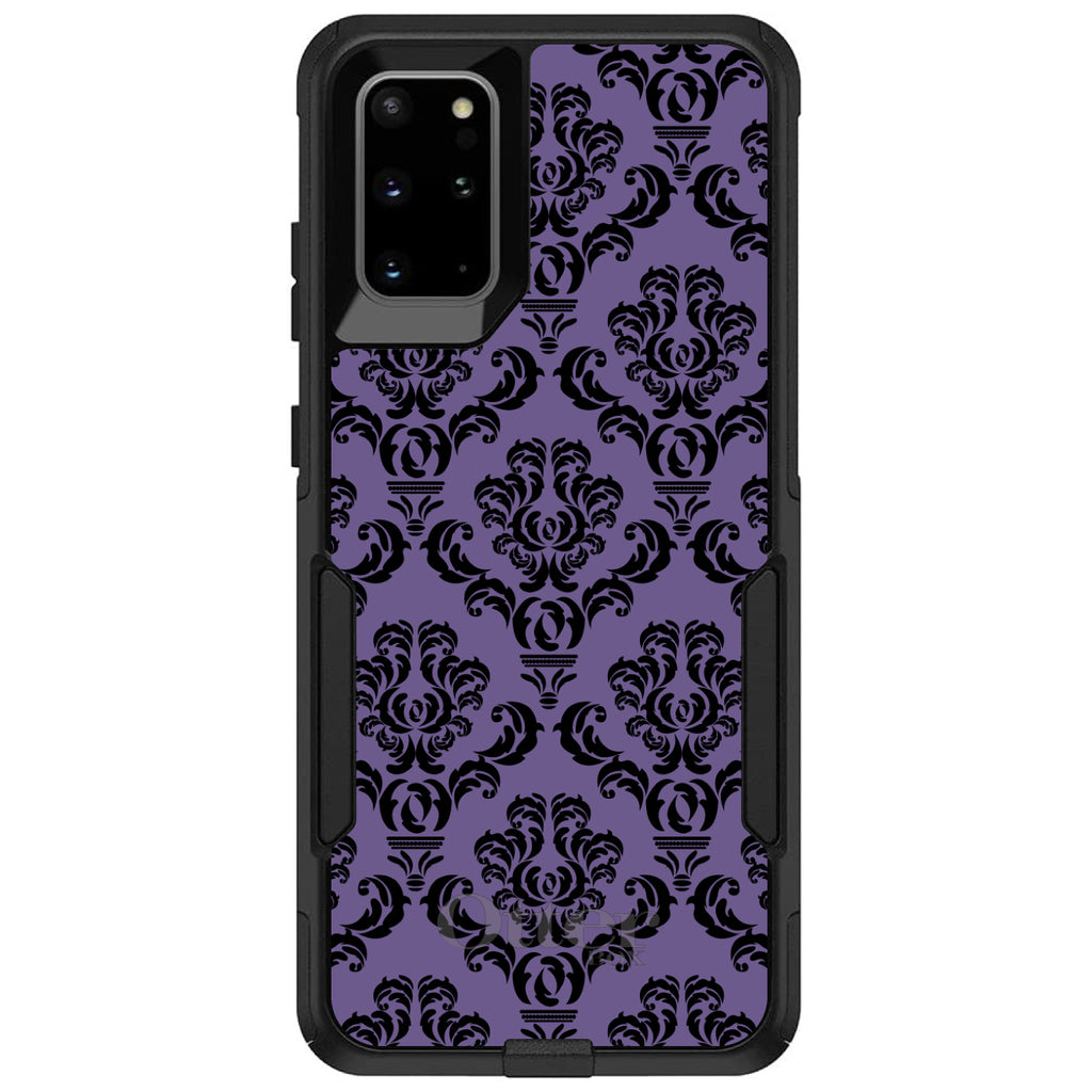 Purple Black Damask Floral OtterBox Commuter Case for iPhone & Galaxy, view 6