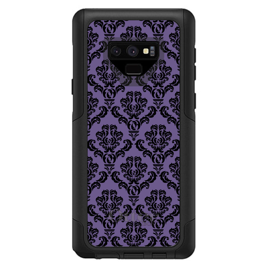 Purple Black Damask Floral OtterBox Commuter Case for iPhone & Galaxy, view 15