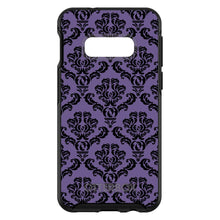 DistinctInk™ OtterBox Symmetry Series Case for Apple iPhone / Samsung Galaxy / Google Pixel - Purple Black Damask Floral