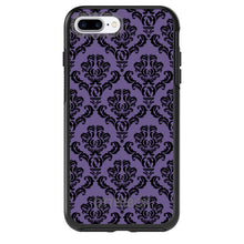 DistinctInk™ OtterBox Symmetry Series Case for Apple iPhone / Samsung Galaxy / Google Pixel - Purple Black Damask Floral
