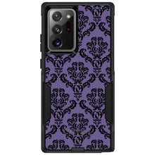 DistinctInk™ OtterBox Commuter Series Case for Apple iPhone or Samsung Galaxy - Purple Black Damask Floral