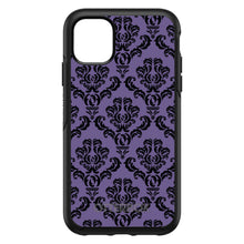 DistinctInk™ OtterBox Symmetry Series Case for Apple iPhone / Samsung Galaxy / Google Pixel - Purple Black Damask Floral