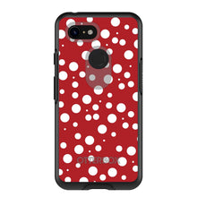 DistinctInk™ OtterBox Symmetry Series Case for Apple iPhone / Samsung Galaxy / Google Pixel - Red White Bubbles Polka Dots