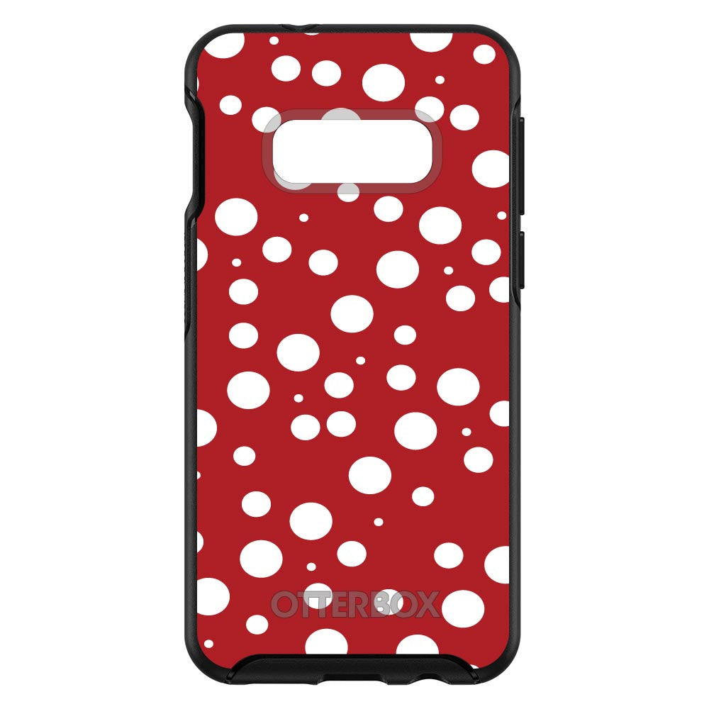 Red White Bubbles Polka Dots OtterBox Symmetry Case for iPhone & Galaxy, view 7