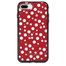 DistinctInk™ OtterBox Symmetry Series Case for Apple iPhone / Samsung Galaxy / Google Pixel - Red White Bubbles Polka Dots