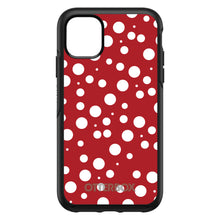 DistinctInk™ OtterBox Symmetry Series Case for Apple iPhone / Samsung Galaxy / Google Pixel - Red White Bubbles Polka Dots