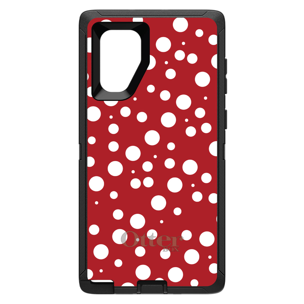Red White Bubbles Polka Dots OtterBox Defender Case for iPhone & Galaxy, view 14