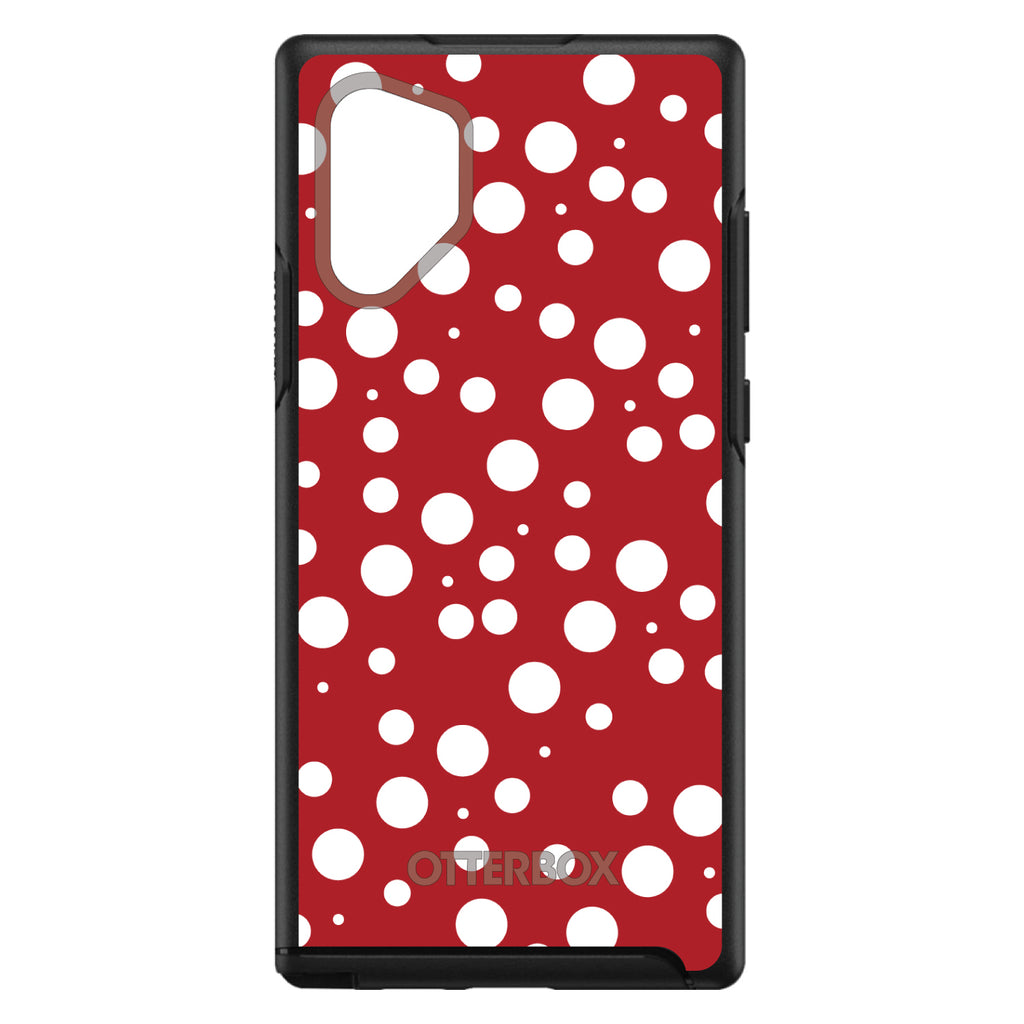 Red White Bubbles Polka Dots OtterBox Symmetry Case for iPhone & Galaxy, view 12