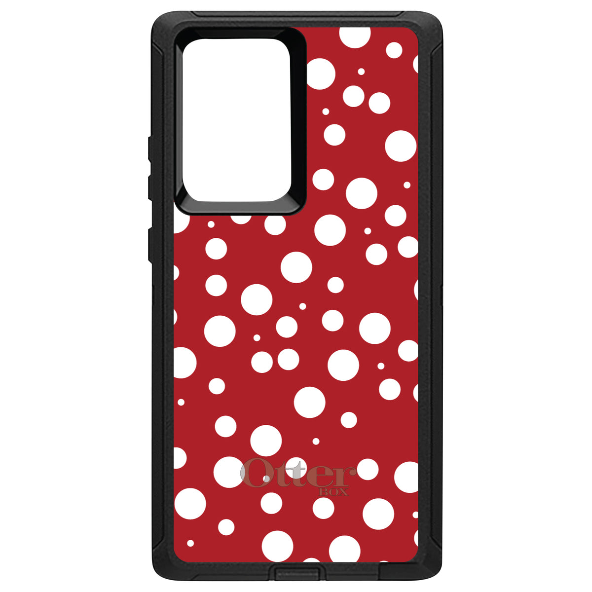 Red White Bubbles Polka Dots OtterBox Defender Case for iPhone & Galaxy, view 13