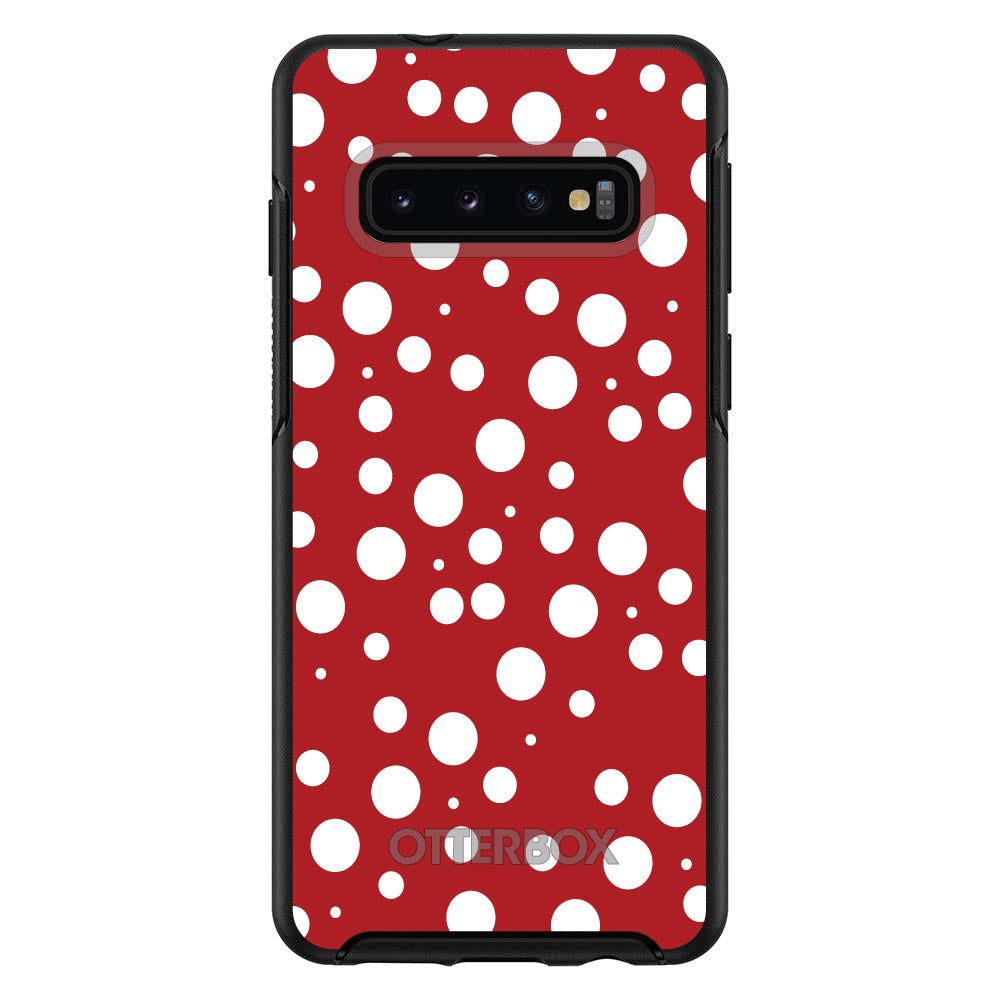 Red White Bubbles Polka Dots OtterBox Symmetry Case for iPhone & Galaxy, view 6