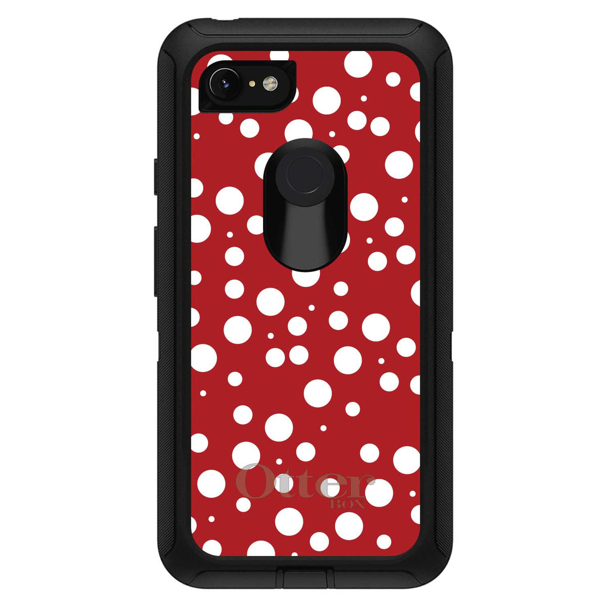 Red White Bubbles Polka Dots OtterBox Defender Case for iPhone & Galaxy, view 18