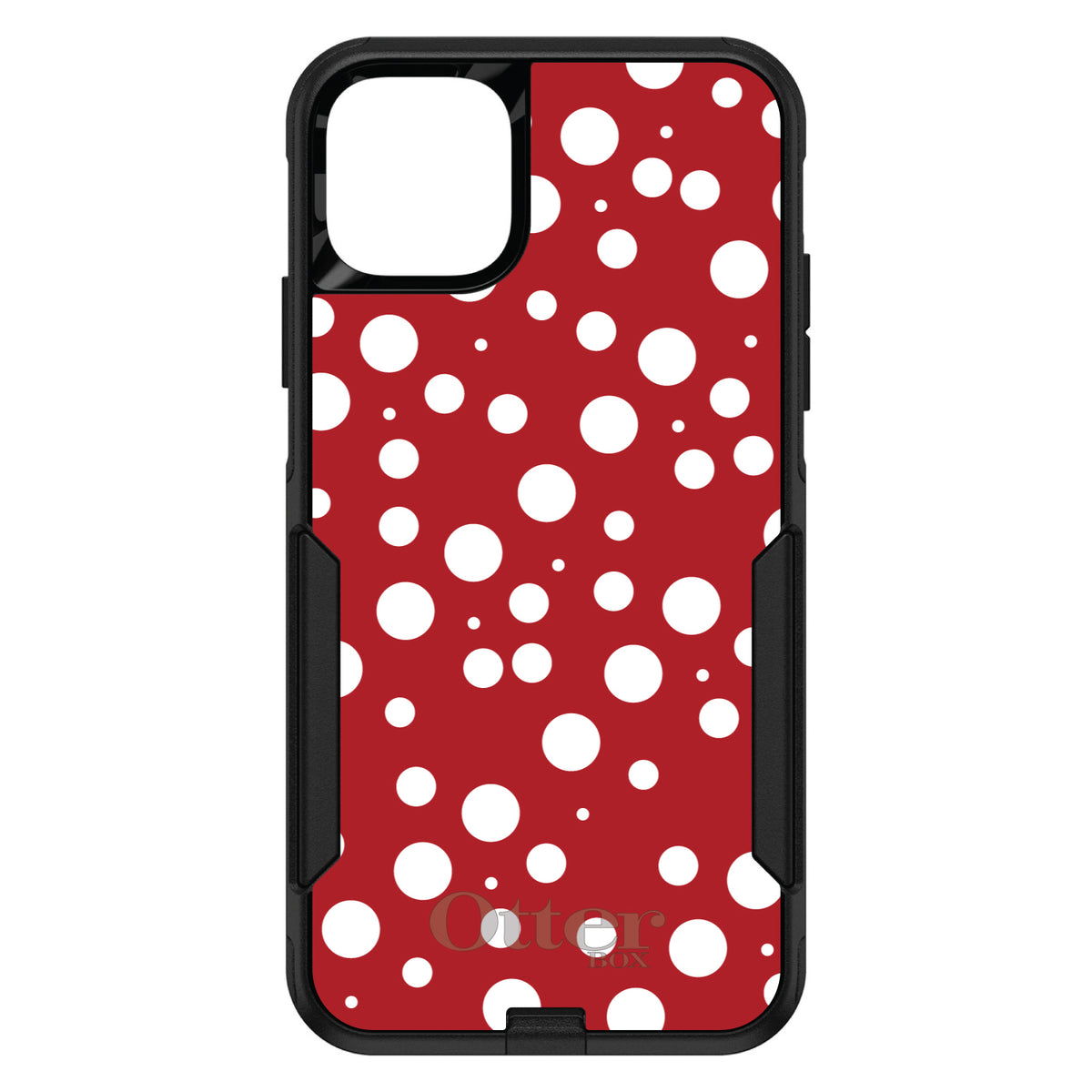 Red White Bubbles Polka Dots OtterBox Commuter Case for iPhone & Galaxy, view 2