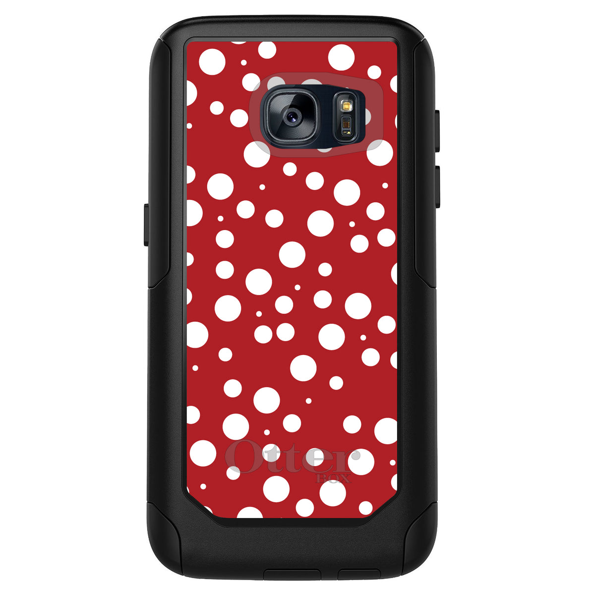 Red White Bubbles Polka Dots OtterBox Commuter Case for iPhone & Galaxy, view 11