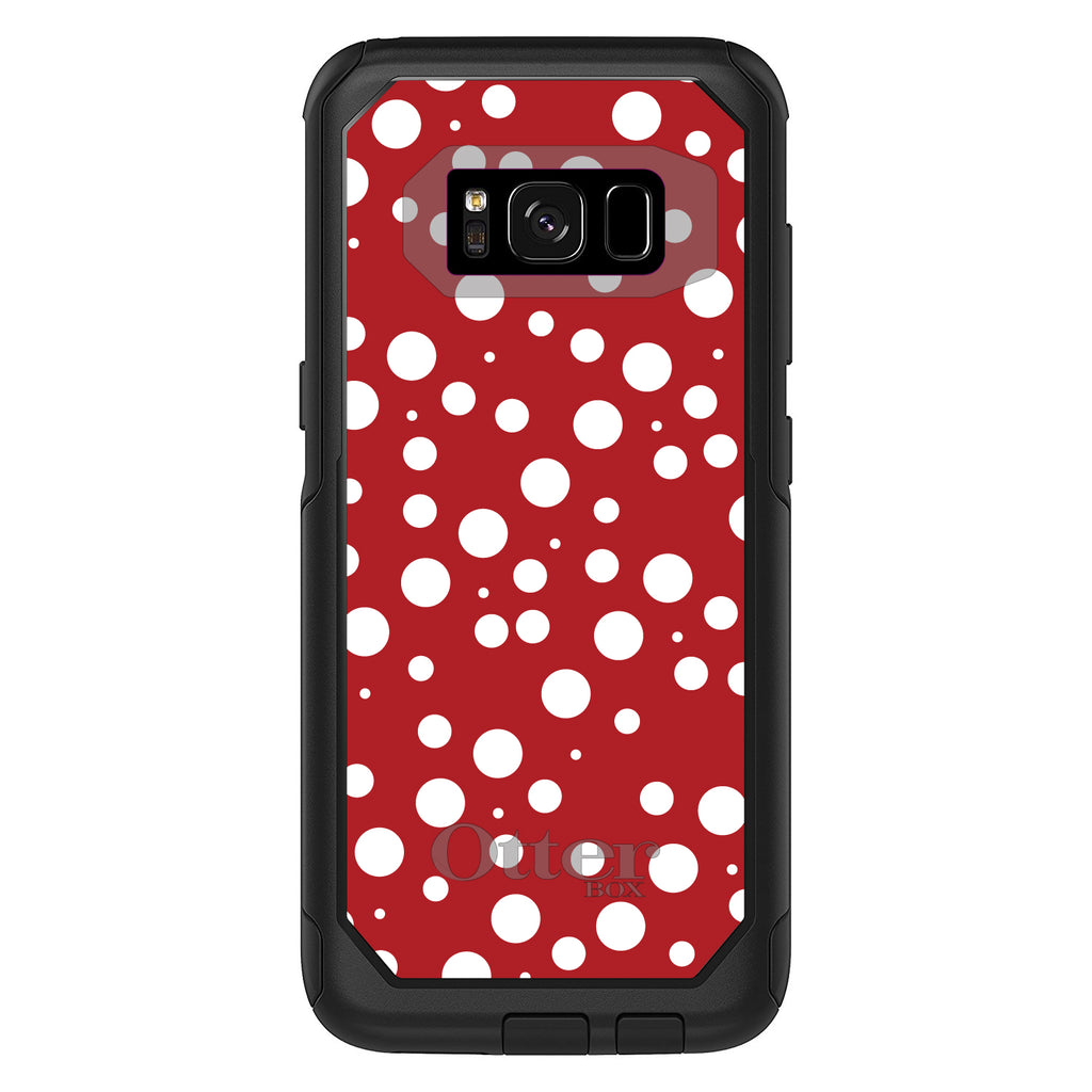 Red White Bubbles Polka Dots OtterBox Commuter Case for iPhone & Galaxy, view 10