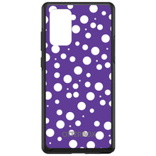 DistinctInk™ OtterBox Symmetry Series Case for Apple iPhone / Samsung Galaxy / Google Pixel - Purple White Bubbles Polka Dots
