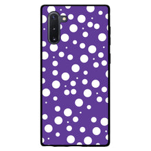 DistinctInk® Hard Plastic Snap-On Case for Apple iPhone or Samsung Galaxy - Purple White Bubbles Polka Dots