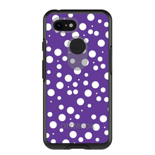DistinctInk™ OtterBox Symmetry Series Case for Apple iPhone / Samsung Galaxy / Google Pixel - Purple White Bubbles Polka Dots