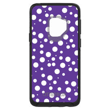 DistinctInk™ OtterBox Symmetry Series Case for Apple iPhone / Samsung Galaxy / Google Pixel - Purple White Bubbles Polka Dots