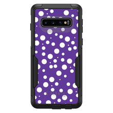 DistinctInk OtterBox Commuter Series Case for Apple iPhone or Samsung Galaxy - Purple White Bubbles Polka Dots