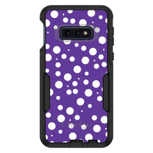 DistinctInk OtterBox Commuter Series Case for Apple iPhone or Samsung Galaxy - Purple White Bubbles Polka Dots