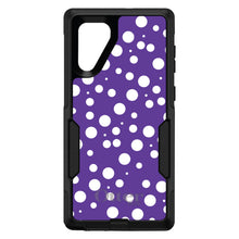 DistinctInk OtterBox Commuter Series Case for Apple iPhone or Samsung Galaxy - Purple White Bubbles Polka Dots