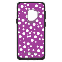 DistinctInk™ OtterBox Symmetry Series Case for Apple iPhone / Samsung Galaxy / Google Pixel - Fuchsia White Bubbles Polka Dots