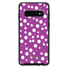 DistinctInk™ OtterBox Symmetry Series Case for Apple iPhone / Samsung Galaxy / Google Pixel - Fuchsia White Bubbles Polka Dots