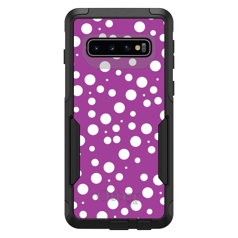 Fuchsia White Bubbles Polka Dots OtterBox Commuter Case for iPhone & Galaxy, view 7