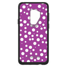 DistinctInk™ OtterBox Symmetry Series Case for Apple iPhone / Samsung Galaxy / Google Pixel - Fuchsia White Bubbles Polka Dots