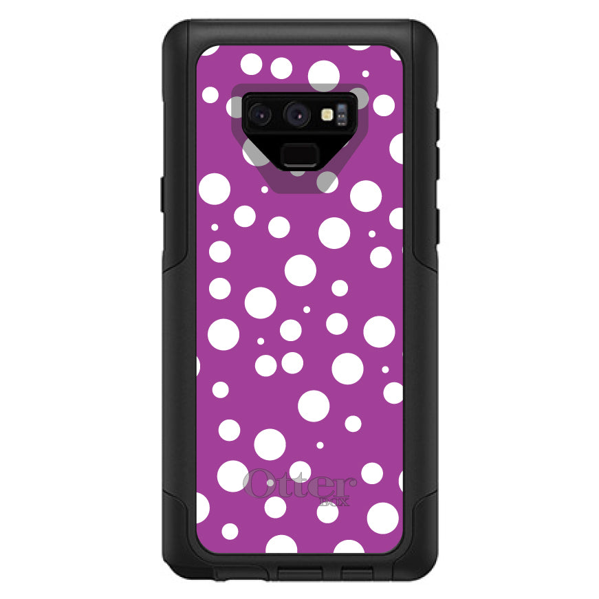 Fuchsia White Bubbles Polka Dots OtterBox Commuter Case for iPhone & Galaxy, view 15