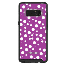DistinctInk™ OtterBox Symmetry Series Case for Apple iPhone / Samsung Galaxy / Google Pixel - Fuchsia White Bubbles Polka Dots