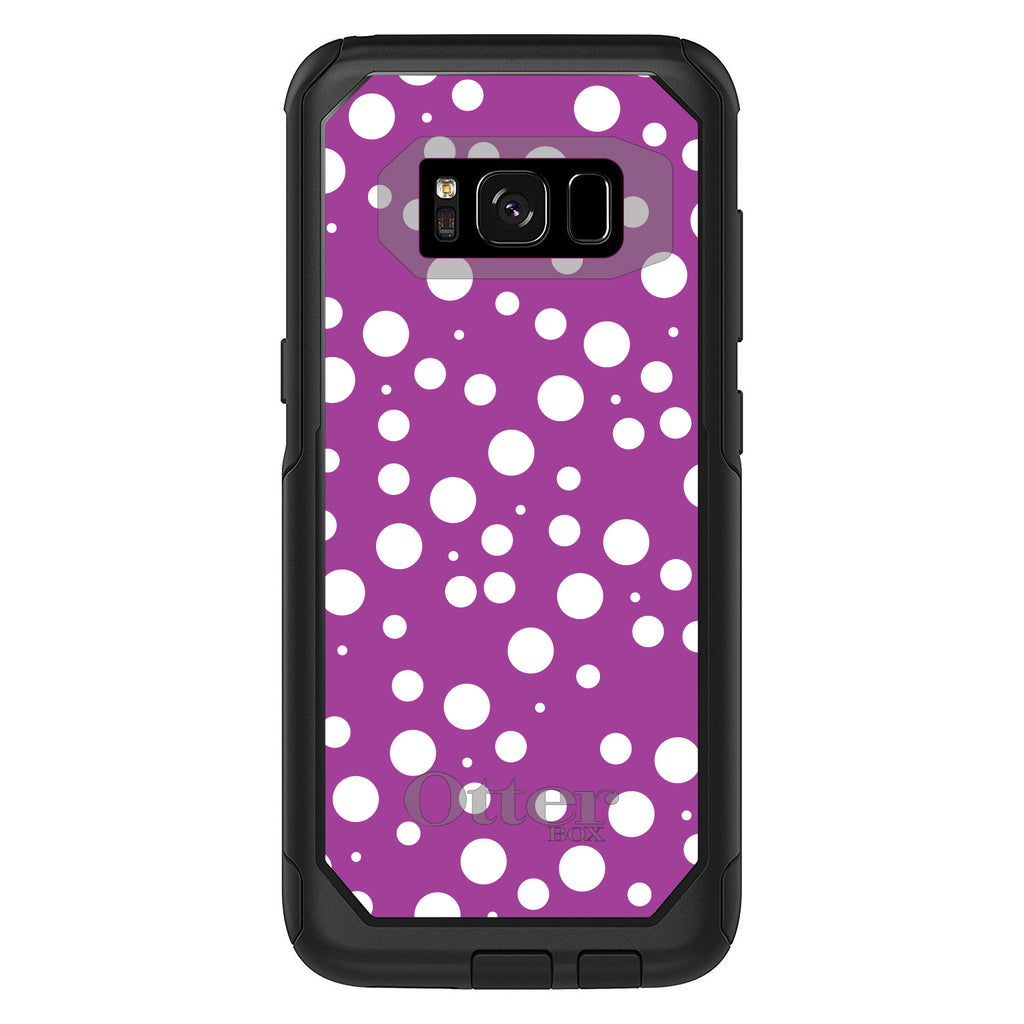 Fuchsia White Bubbles Polka Dots OtterBox Commuter Case for iPhone & Galaxy, view 10