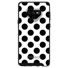 DistinctInk™ OtterBox Symmetry Series Case for Apple iPhone / Samsung Galaxy / Google Pixel - Black & White Polka Dots
