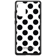DistinctInk™ OtterBox Symmetry Series Case for Apple iPhone / Samsung Galaxy / Google Pixel - Black & White Polka Dots