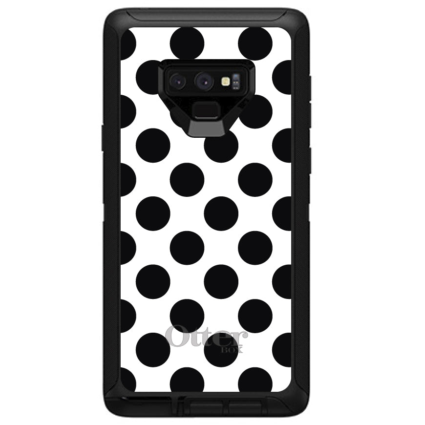 Black & White Polka Dots OtterBox Defender Case for iPhone & Galaxy, view 14