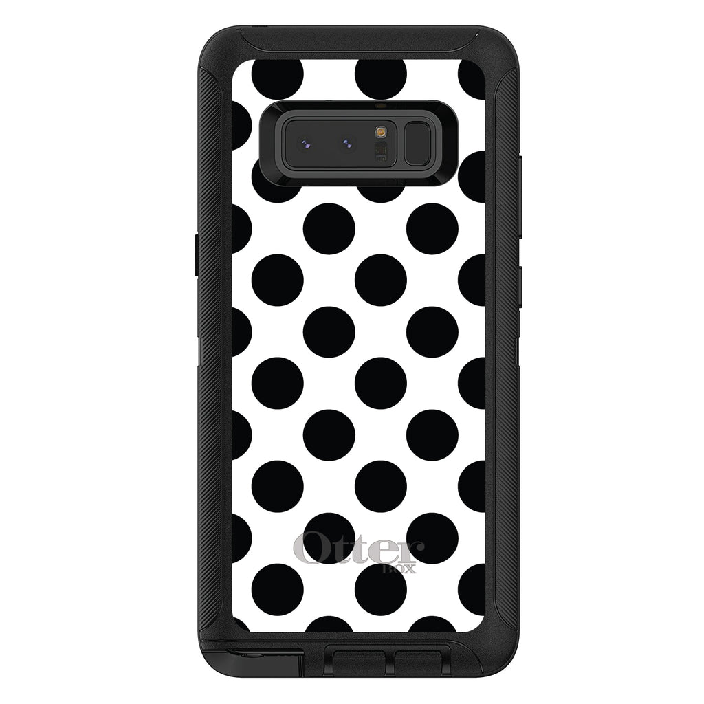 Black & White Polka Dots OtterBox Defender Case for iPhone & Galaxy, view 15