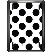 DistinctInk™ OtterBox Defender Series Case for Apple iPad / iPad Pro / iPad Air / iPad Mini - Black & White Polka Dots