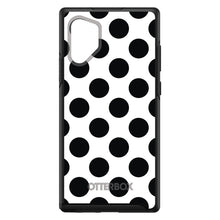 DistinctInk™ OtterBox Symmetry Series Case for Apple iPhone / Samsung Galaxy / Google Pixel - Black & White Polka Dots