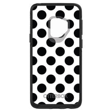 DistinctInk™ OtterBox Symmetry Series Case for Apple iPhone / Samsung Galaxy / Google Pixel - Black & White Polka Dots
