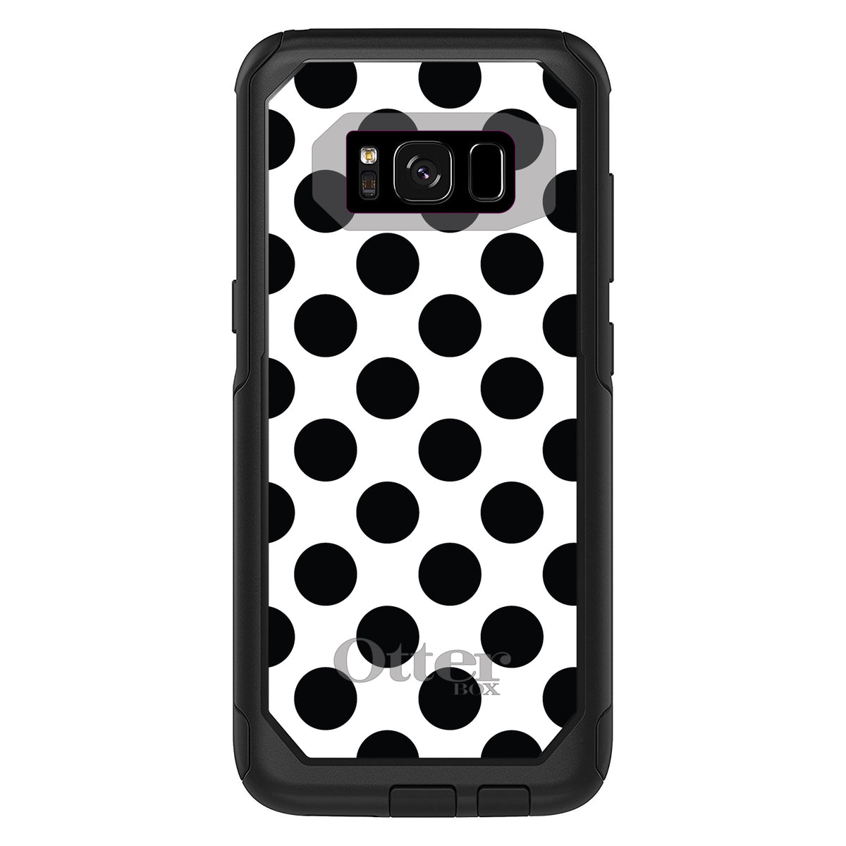Black & White Polka Dots OtterBox Commuter Case for iPhone & Galaxy, view 10