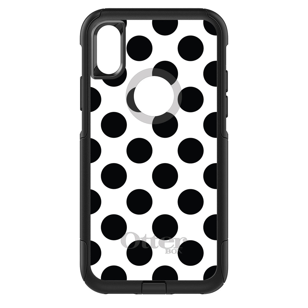 Black & White Polka Dots OtterBox Commuter Case for iPhone & Galaxy, view 3